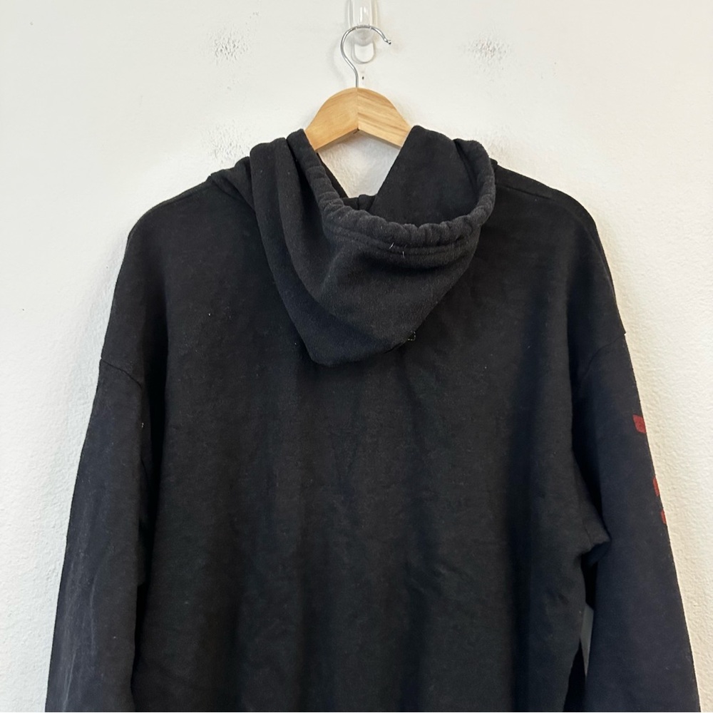 Aviator Nation Black Hooded Sweatshirt with Rainbow Logo - Picture 10 of 12
